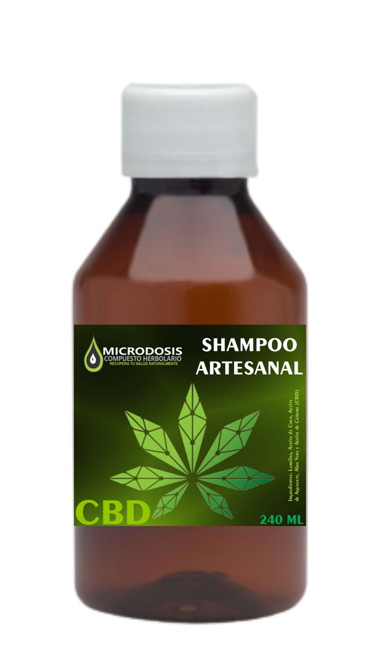 Shampoo natural artesanal con CBD